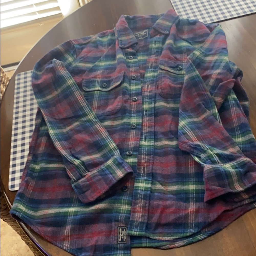 Men’s Small Abercrombie flannel button down